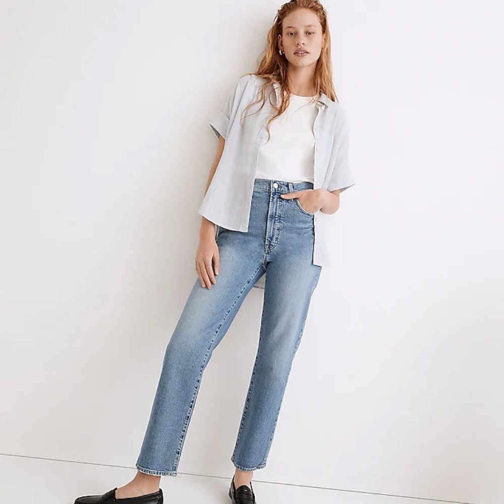 Madewell - Perfect Vintage Straight Jean - Montville Wash - Size 28